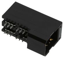 AMPHENOL COMMUNICATIONS SOLUTIONS 10073379-001LF Connector, Right Angle, FCI AirMax VS 10073379, 4 Contacts, 2 mm, Header, Press Fit, 2 Rows