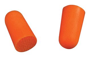 3M 1100 Ear Plugs, Uncorded, 37 dB Noise Rating, PU Foam, Orange
