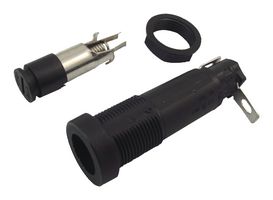 LITTELFUSE 03455LS1H Fuseholder, Cartridge, 1 Fuse, 10 A, 250 VAC, 250 VDC, 5mm x 20mm, Quick Connect