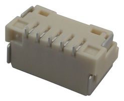 MOLEX 502386-0570 PCB Receptacle, Wire-to-Board, 1.25 mm, 1 Rows, 5 Contacts, Female Receptacle, Surface Mount