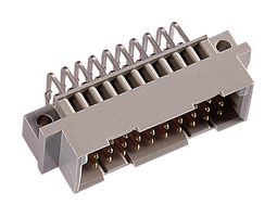 EPT 103-80004 DIN 41612 Connector, Type C/3, 30 Contacts, Plug, 2.54 mm, 3 Row, a + b + c