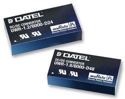 MURATA POWER SOLUTIONS UWR-5/2000-D24E-C Isolated Surface Mount DC/DC Converter, ITE, DIP, 2:1, 10 W, 1 Output, 5 V