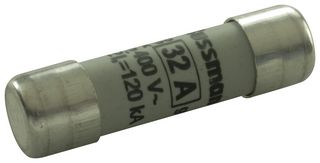EATON BUSSMANN C10G32 Fuse, Industrial / Power, Class gG / gL, 32 A, 400 V, 10mm x 38mm, 13/32" x 1-1/2"
