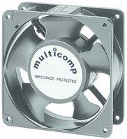 MULTICOMP MC32926 AC Axial Fan, 115V, Square, 119 mm, 38 mm, Ball Bearing, 117 CFM