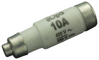 MULTICOMP PRO 2211004 Fuse, Industrial / Power, MP Bottle D Series, 10 A, 400 V, 250 V, 11mm x 36mm, 0.43" x 1.42"