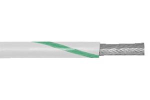 ALPHA WIRE 1550 WG001 Wire, PVC, Green, 24 AWG, 7 x 32AWG, 1000 ft