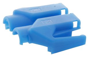 HIROSE / HRS TM21P-88P(17) Connector Accessory, Blue, Strain Relief, TM21P Series RJ 45 Plugs, 8 Ways, Nylon (Polyamide)