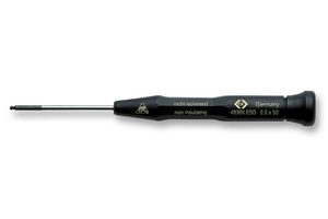 CK TOOLS T4838XESD20 Screwdriver, Hexagon, Xonic ESD, 2mm x 50mm