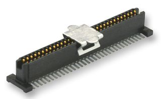 TE CONNECTIVITY - AMP 5120528-1 Mezzanine Connector, Receptacle, 1 mm, 2 Rows, 64 Contacts, Surface Mount, Phosphor Bronze