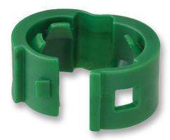 PANDUIT PCBANDGR-Q Fastener, Patch Cord Color Band, Hinged Cable Clamp, PP (Polypropylene), Green