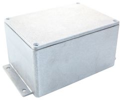 DELTRON ENCLOSURES 483-0100 Metal Enclosure, Diecast, Flange, IP68, Small, Diecast Aluminium, 77 mm, 101.6 mm, 140 mm, IP68