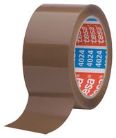 TESA 04024-00235-02 Packaging Tape, PP (Polypropylene), Havana, 50 mm x 66 m