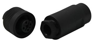 BINDER 99-4222-110-04 Circular Connector, Miniature Circular Connector, 693 Series, Cable Mount Receptacle, 4 Contacts