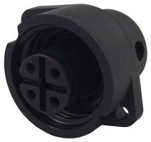 BINDER 09-4224-00-04 Circular Connector, Miniature Circular Connector, 693 Series, Panel Mount Receptacle, 4 Contacts