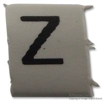 PRO POWER LHS3-1TW/Z Wire Marker, Pre Printed Heat Shrinkable Sleeve, Z, PO (Polyolefin), White, 5mm x 6mm, 3 mm