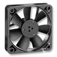 EBM-PAPST 612FH DC Axial Fan, 12 V, Square, 60 mm, 15 mm, Sleeve Bearing, 19.4 CFM