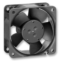 EBM-PAPST 612NLE DC Axial Fan, 12 V, Square, 60 mm, 25 mm, Ball Bearing, 12.4 CFM