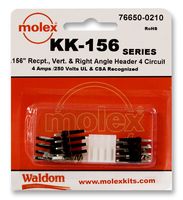 MOLEX 76650-0210 CONNECTOR KIT, KK-156, RAMP, 4CKT