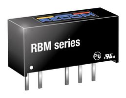 RECOM POWER RBM-0505D Isolated Through Hole DC/DC Converter, Medical, Micro SIP, 1:1, 1 W, 2 Output, 5 V