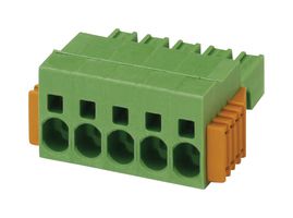 PHOENIX CONTACT 1718504 Pluggable Terminal Block, 7.62 mm, 4 Ways, 24 AWG, 8 AWG, 10 mm², Push In