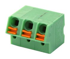 PHOENIX CONTACT 1752227 Wire-To-Board Terminal Block, 5 mm, 3 Ways, 24 AWG, 16 AWG, 1.5 mm², Push In