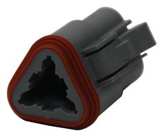 AMPHENOL SINE/TUCHEL AT06-3S Automotive Connector Housing, AT Series, Plug, 3 Ways, AT Series Socket Contacts