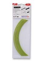 HELLERMANNTYTON 308-30165 HIS-3-BAG-1.5/0.5-PO-X-GNYE Heat Shrink Tubing, 3:1, 0.059 ", 1.5 mm, Green, Yellow, 7.87 ", 200 mm