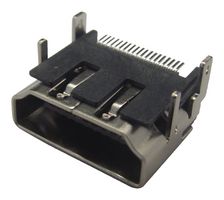 WURTH ELEKTRONIK 685119134923 HDMI Connector, 19 Contacts, Socket, PCB Mount, Surface Mount Right Angle, Plastic Body