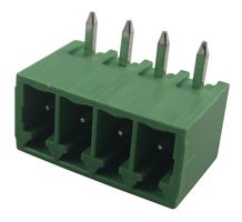 WURTH ELEKTRONIK 691322110004 Terminal Block, Header, 3.5 mm, 4 Ways, 10 A, 300 V, Through Hole Right Angle