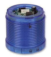 DELTA DESIGN DIS5211 Module, Stacker, LED, Blue, Flashing, Steady, 275VAC, 50mm Dia., 56mm Ext. Height