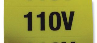 PRO POWER 7827651 LABEL, 110V, CARD OF 20
