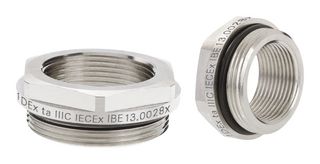 LAPP 52104572 Conduit Fitting, Skindicht® MR-M ATEX, Reducer, M25 x 1.5 Male, M20 x 1.5 Female, Brass