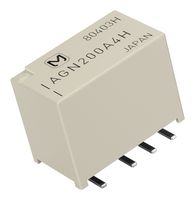 PANASONIC AGN210A4HZ Signal Relay, 4.5 VDC, DPDT, 1 A, GN Series, Surface Mount, Latching Single Coil