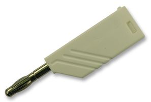 HIRSCHMANN TEST AND MEASUREMENT 934100107 Banana Test Connector, 4mm, Plug, Cable Mount, 24 A, 60 V, Nickel Plated Contacts, White