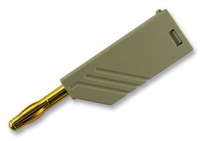 HIRSCHMANN TEST AND MEASUREMENT 934100706 Banana Test Connector, 4mm, Plug, Cable Mount, 24 A, 60 V, Gold Plated Contacts, Grey