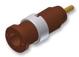 HIRSCHMANN TEST AND MEASUREMENT 975459707 Banana Test Connector, 2mm, Receptacle, Panel Mount, 10 A, 1 kV, Gold Plated Contacts, White