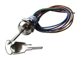 APEM JD9S126W Keylock Switch, SPCO, JD Series, 2 Position, Wire Leaded, 4 A