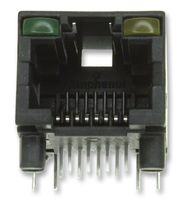AMPHENOL COMMUNICATIONS SOLUTIONS RJHSE-5084 Modular Connector, RJ45 Jack, 1 x 1 (Port), 8P8C, Cat5, Through Hole Mount