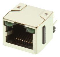 AMPHENOL COMMUNICATIONS SOLUTIONS RJHSE-3385 Modular Connector, RJ45 Jack, 1 x 1 (Port), 8P8C, Cat5, Through Hole Mount