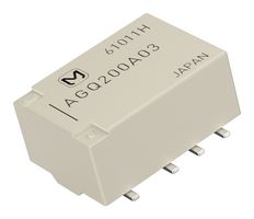 PANASONIC AGQ210A4HZ Signal Relay, 4.5 VDC, DPDT, 2 A, GQ Series, Surface Mount, Latching Single Coil