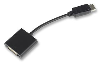 CLEVER LITTLE BOX CVT01-04CA0203 Audio / Video Cable Assembly, DisplayPort Plug, DVI-D (Dual Link) Plug, 4 ", 100 mm, Black
