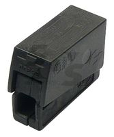 WAGO 224-104 Standard Terminal Block, Black, 224, 1 Contacts, Terminal Block, Standard, Cable Mount, 16 AWG