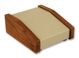 HAMMOND 1456KK4WHCWW.. Metal Enclosure, 1456 Series, Sloped Console, Walnut Sides, Instrument, Aluminium, 109.5 mm, 279 mm