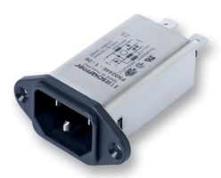 TE CONNECTIVITY - SCHAFFNER FN9244E-10-06 Filtered IEC Power Entry Module, IEC C14, General Purpose, 10 A, 250 VAC