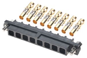 HARWIN M80-4000000F1-06-325-00-000 Rectangular Connector, Datamate J-Tek M80, 6 Contacts, Receptacle, 4 mm, Crimp, 1 Row
