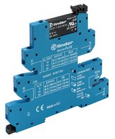 FINDER 39.30.7.060.9024 Solid State Relay, SPST-NO, 2 A, 24 VDC, DIN Rail, Screw