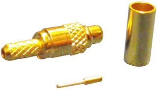 MOLEX 73415-0971 RF / Coaxial Connector, MMCX Coaxial, Straight Plug, Crimp, 50 ohm, RG178, RG196, Brass
