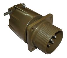 ITT CANNON MS3100F24-12P Circular Connector, MIL-DTL-5015 Series, MS3100 Series, Wall Mount Receptacle, 5 Contacts