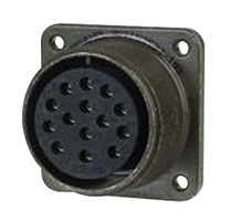 AMPHENOL INDUSTRIAL ACA3102E24-10SB Circular Connector, ACA Series, MIL-DTL-5015 Series, Box Mount Receptacle, 7 Contacts