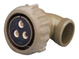 AMPHENOL INDUSTRIAL GTCL08R14S-2S-B30 Circular Connector, GTC Series, MIL-DTL-5015 Series, Right Angle Plug, 4 Contacts, Crimp Socket